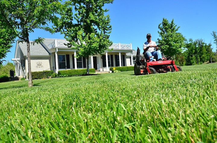 There are several benefits of having a ride-on lawn mower, from attachments to ease of use