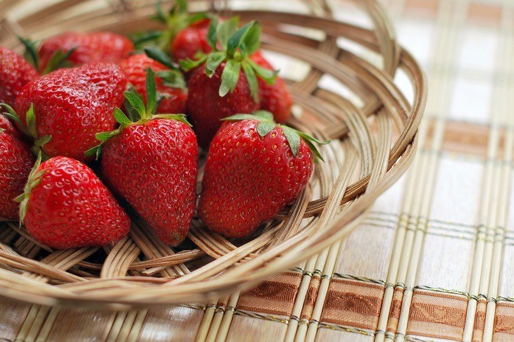 Fresh strawberries are good for health