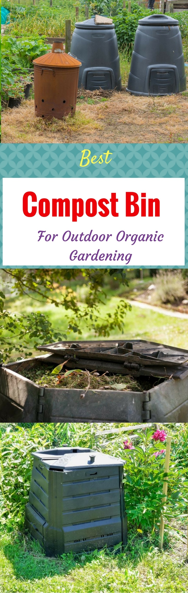 Best Compost Bin for Outdoor Organic Gardening pin it