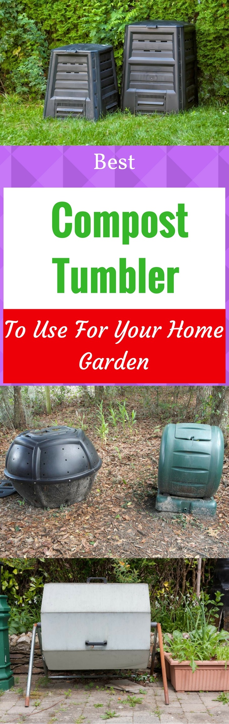Best Compost Tumbler To Use For Your Home Garden - Pin it