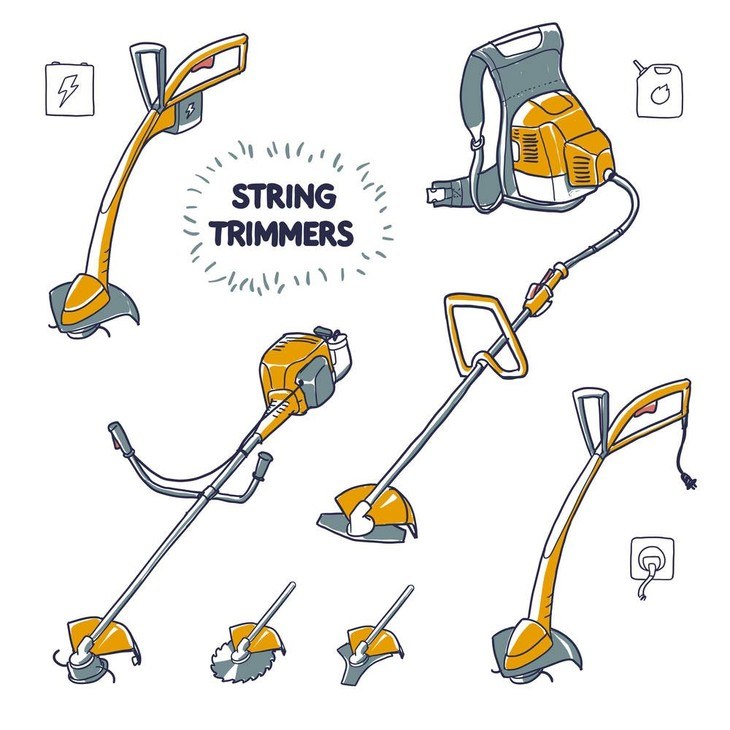 String trimmers also come in different models