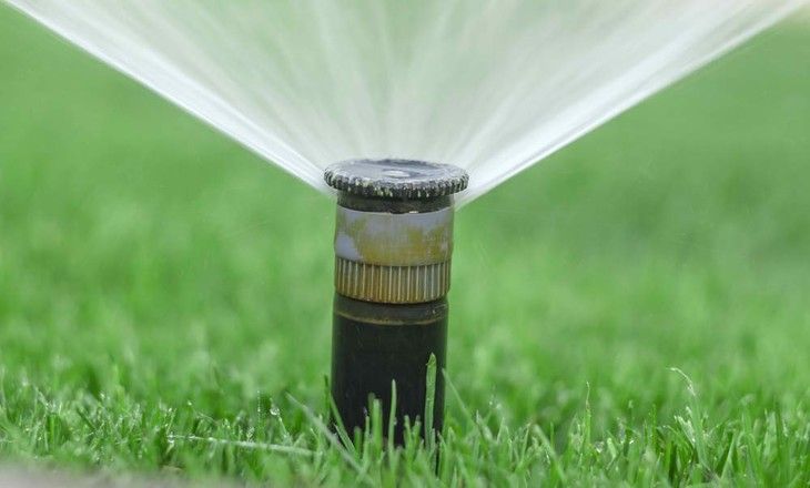 Water sprinklers that stay in place are ideal for small lawns