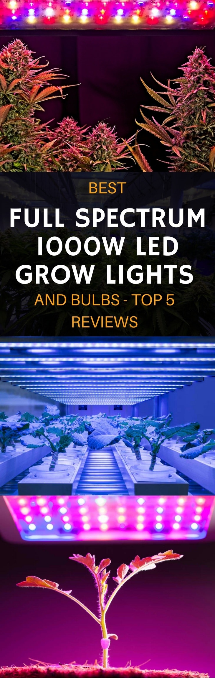 best full spectrum 1000w LED grow lights pin it