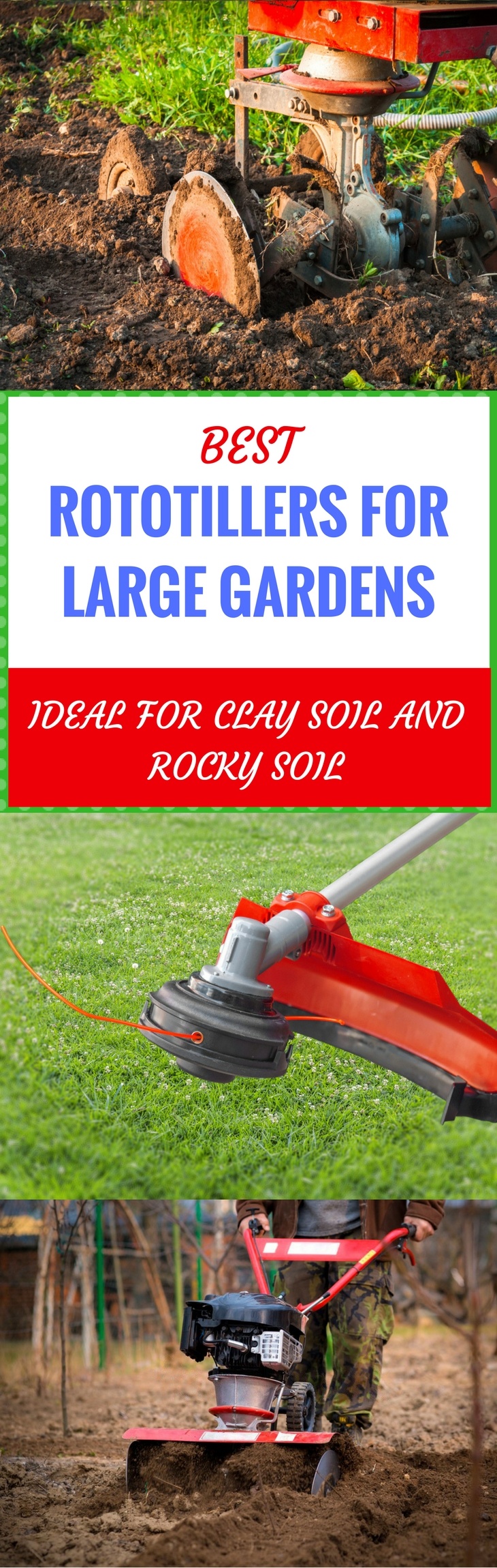 best rototillers for large gardens pin it