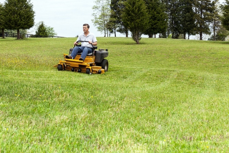 For your information, zero turn mowers are standard lawn mower