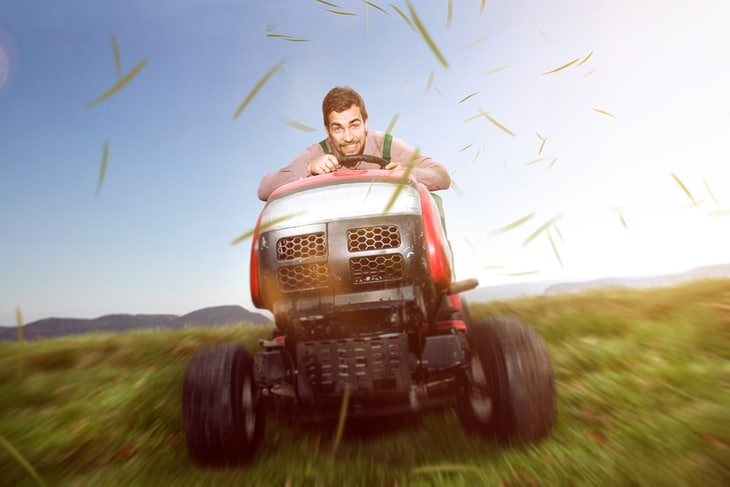 Riding lawn mowers are best for large-sized lawns
