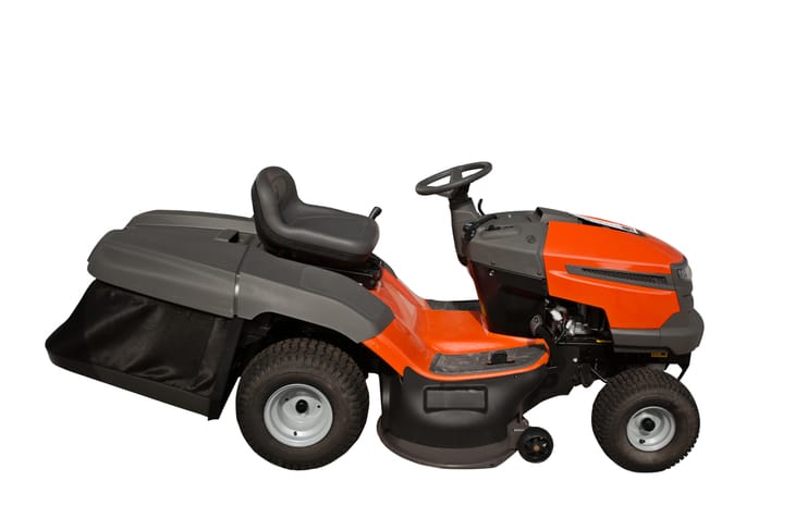 Riding lawn mowers are often used by commercial landscapers because it is more productive