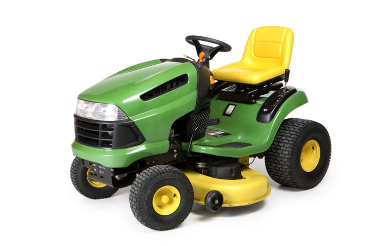 Riding lawn mowers has the engine capacity that is double that of walk-behind lawn mowers