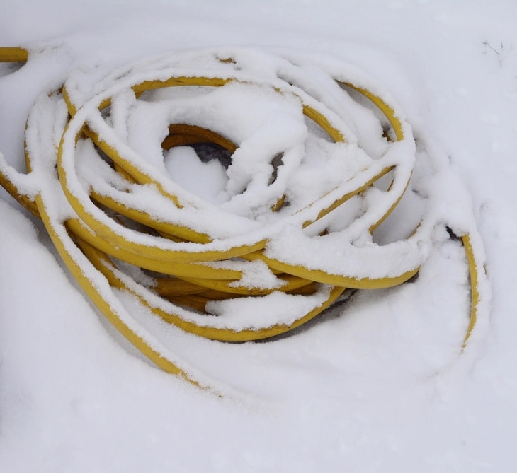 You can use the rubber garden hose even during a tough season like winter