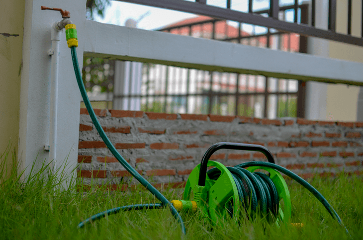 Some people prefer to use a hose reel with the longest hose