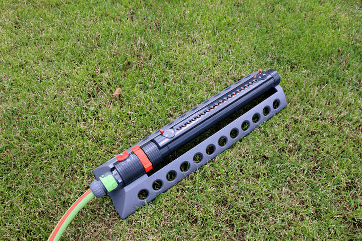 You need to familiarize yourself with the various controls and mechanisms of the oscillating sprinkler