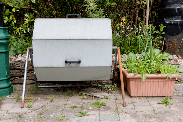 A rotating metal compost tumbler may seem easy to use, but there are proper ways on how to use a compost tumbler