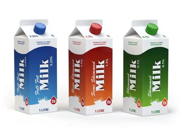 An empty carton of milk can be used as a shield against spray drift