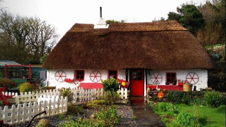 House with brown roof