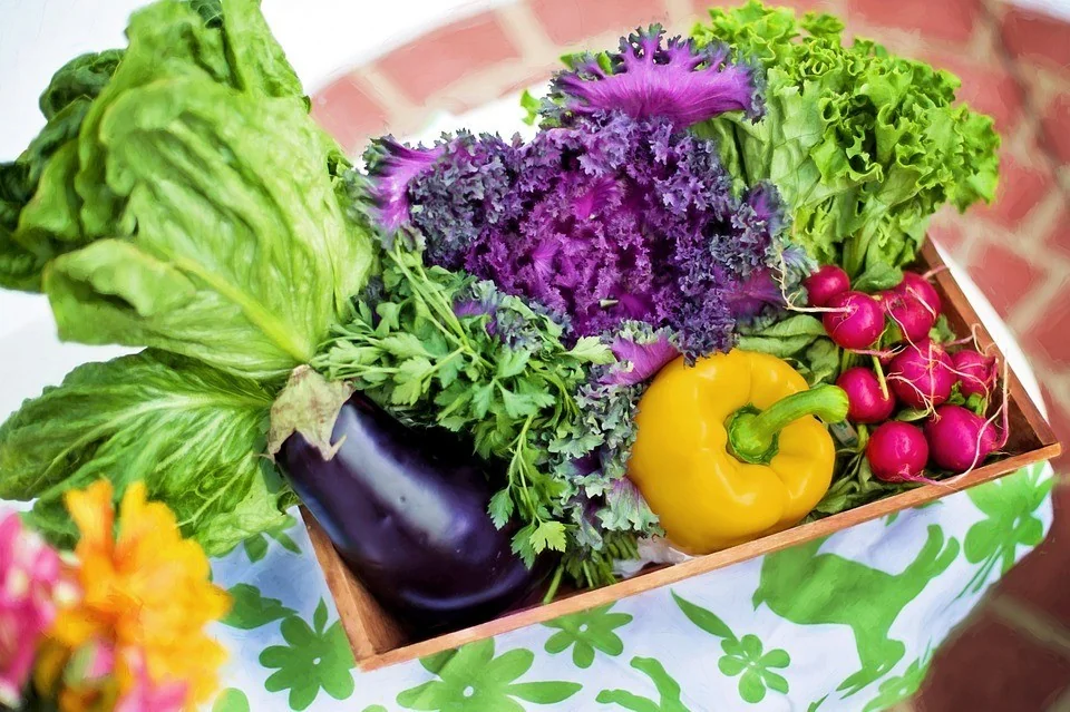 flea beetle - vegetables in a basket