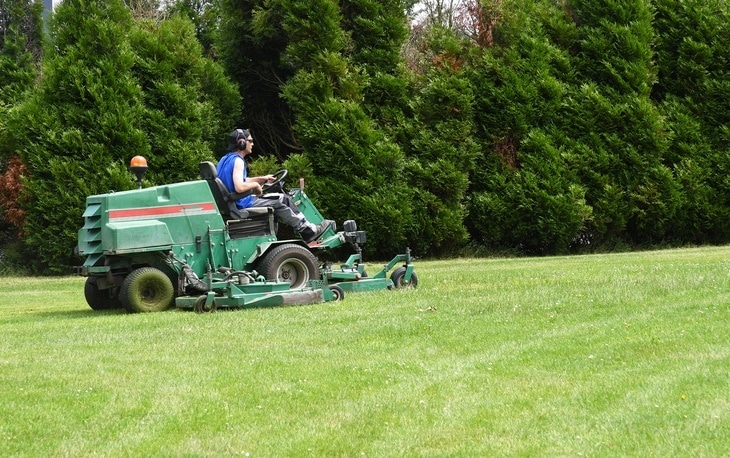 Ride-on mowers are for people who insist on green lawns for their kids to play on