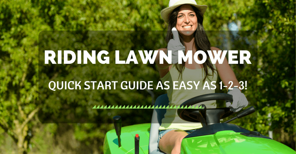 how to start a riding lawn mower quick start