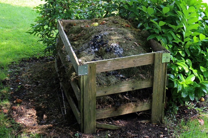 Once the leaves and twigs are shredded, they are often placed into the compost pit to create natural manure for the garden.