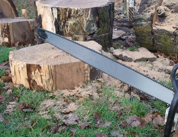 A chainsaw’s guide bar will determine the size of wood it can cut. Bigger and longer guide bar means bigger and larger trees to work on