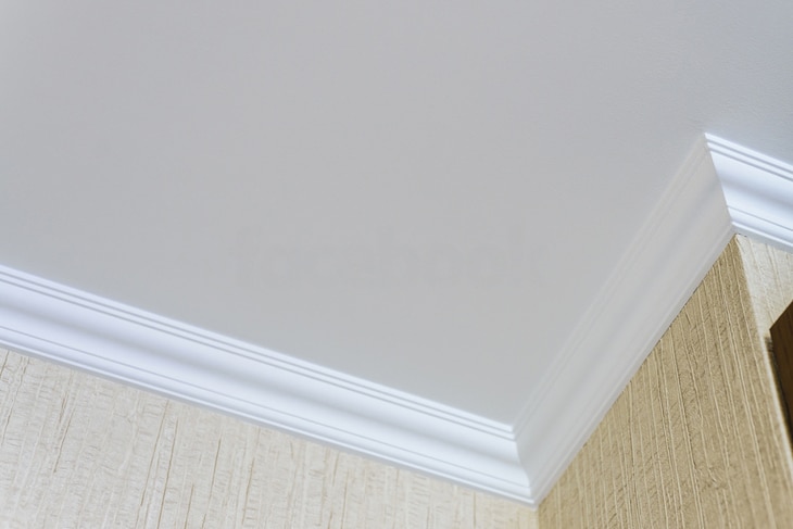 Crown molding has intricate and precise patterns elegantly adorning every space