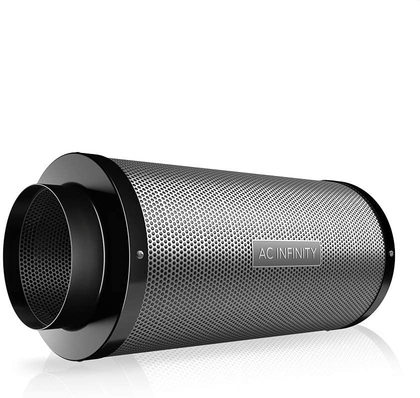 AC Infinity Air Carbon Filter 6" with Premium Australian Virgin Charcoal, for Inline Duct Fan, Odor Control, Hydroponics, Grow Rooms